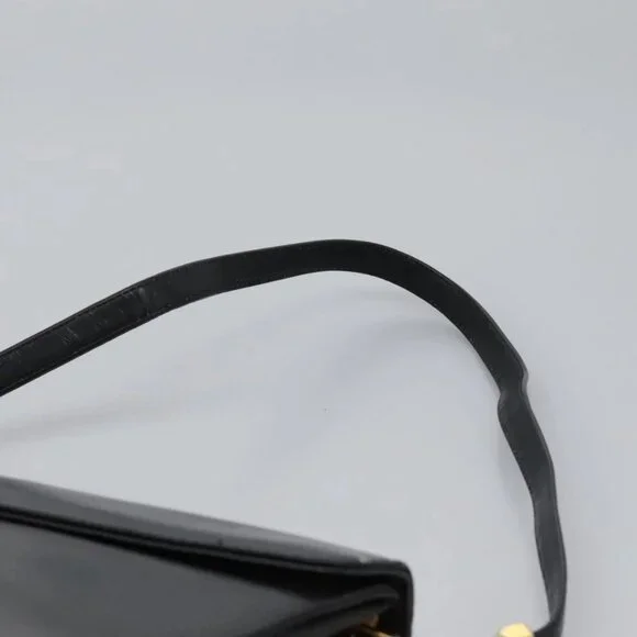 Christian Dior Shoulder Bag Calf leather Black Auth